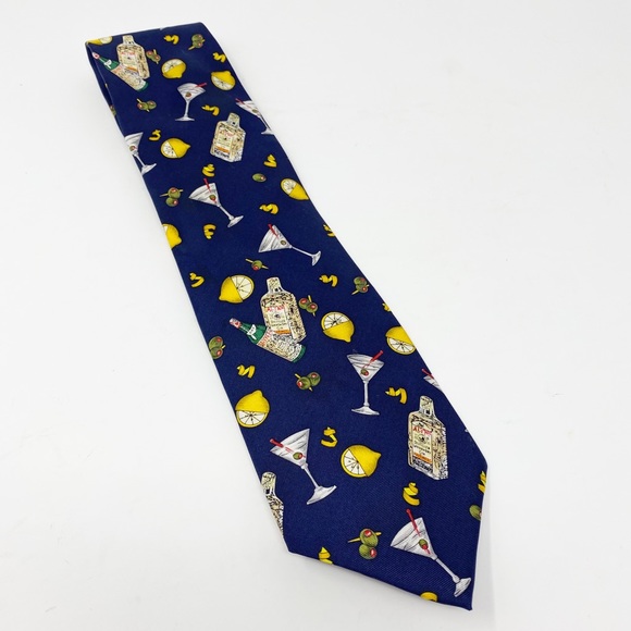 THE CLASSIC DRY MARTINI SILK TIE BY ALYNN NECKWEAR - Picture 2 of 6